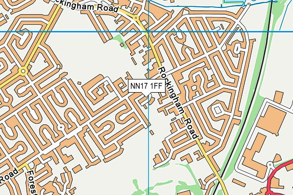NN17 1FF map - OS VectorMap District (Ordnance Survey)