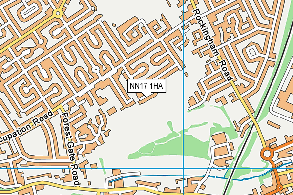 NN17 1HA map - OS VectorMap District (Ordnance Survey)