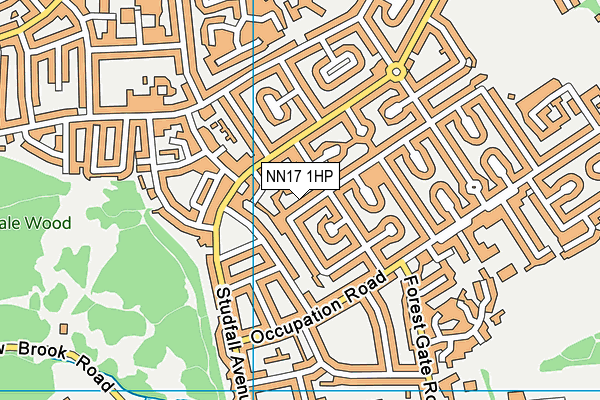 NN17 1HP map - OS VectorMap District (Ordnance Survey)