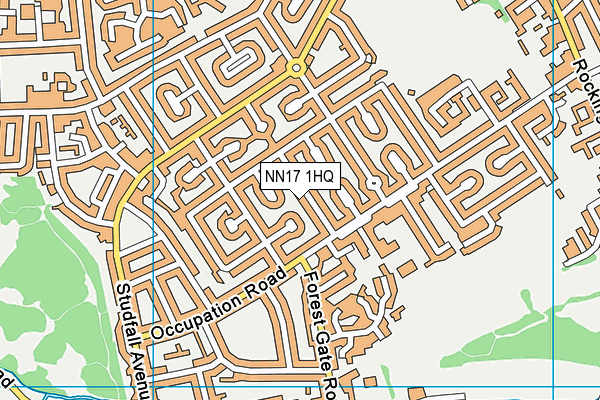 NN17 1HQ map - OS VectorMap District (Ordnance Survey)