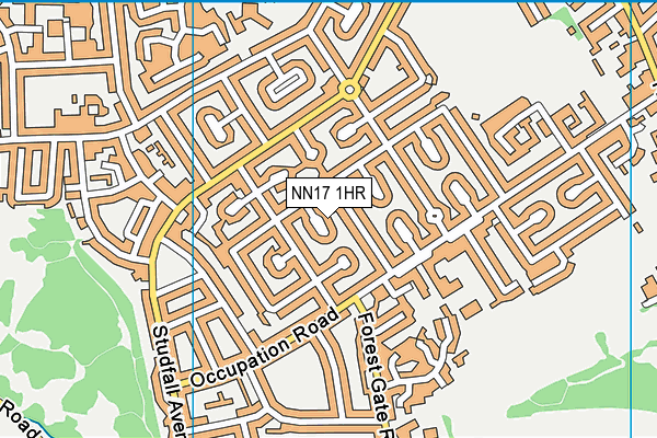 NN17 1HR map - OS VectorMap District (Ordnance Survey)