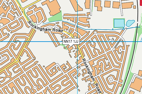NN17 1JJ map - OS VectorMap District (Ordnance Survey)
