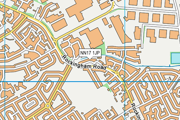 NN17 1JP map - OS VectorMap District (Ordnance Survey)