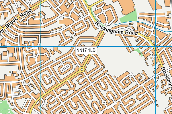 NN17 1LD map - OS VectorMap District (Ordnance Survey)