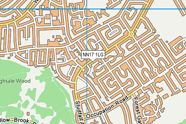 NN17 1LG map - OS VectorMap District (Ordnance Survey)