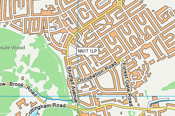 NN17 1LP map - OS VectorMap District (Ordnance Survey)