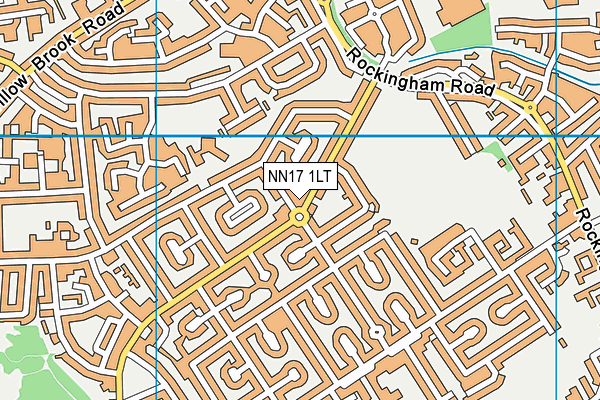 NN17 1LT map - OS VectorMap District (Ordnance Survey)