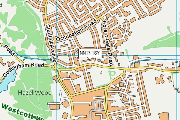 NN17 1SY map - OS VectorMap District (Ordnance Survey)