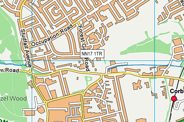 NN17 1TR map - OS VectorMap District (Ordnance Survey)