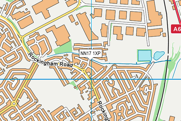 NN17 1XP map - OS VectorMap District (Ordnance Survey)