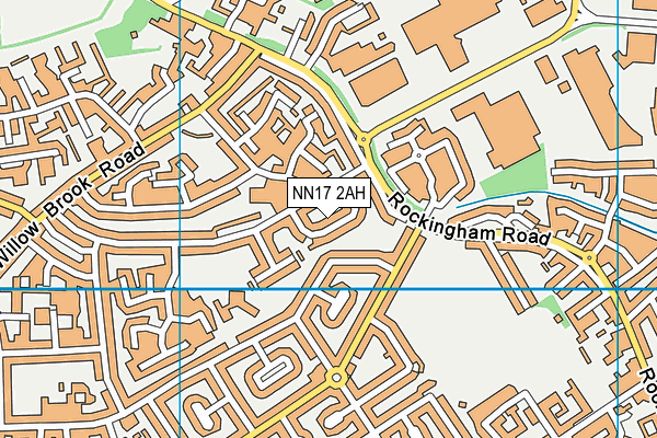NN17 2AH map - OS VectorMap District (Ordnance Survey)
