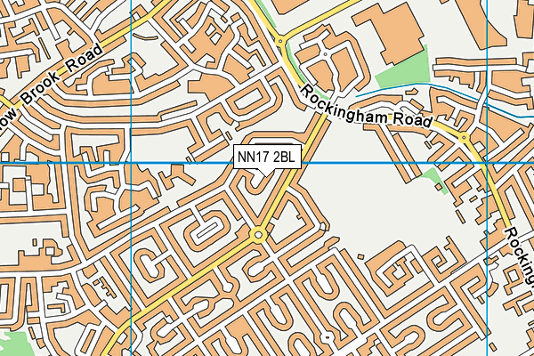 NN17 2BL map - OS VectorMap District (Ordnance Survey)
