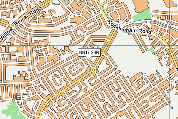 NN17 2BN map - OS VectorMap District (Ordnance Survey)