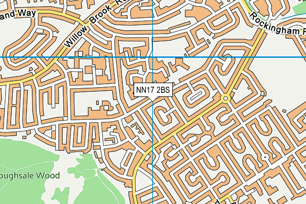 NN17 2BS map - OS VectorMap District (Ordnance Survey)