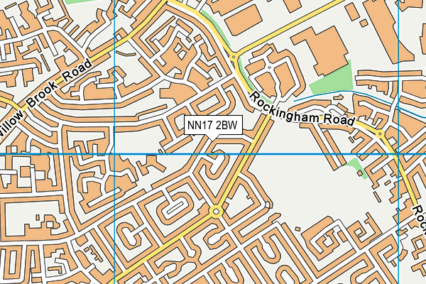 NN17 2BW map - OS VectorMap District (Ordnance Survey)