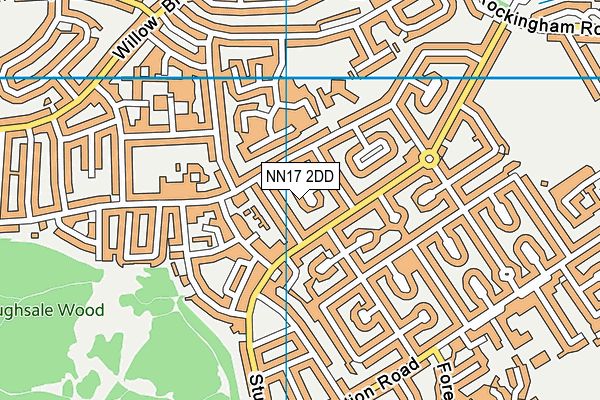 NN17 2DD map - OS VectorMap District (Ordnance Survey)