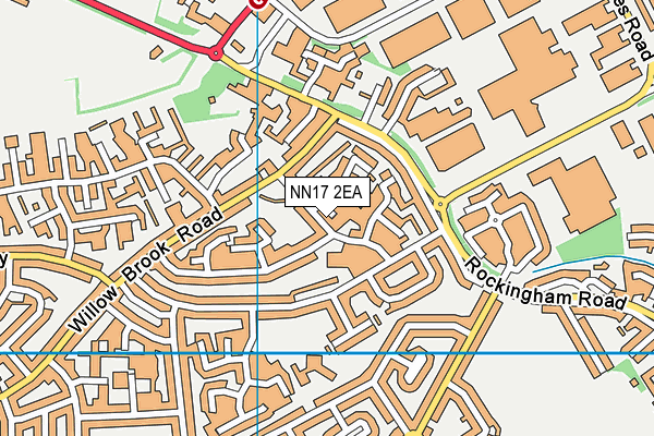 NN17 2EA map - OS VectorMap District (Ordnance Survey)