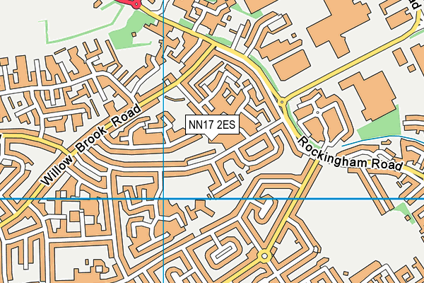 NN17 2ES map - OS VectorMap District (Ordnance Survey)