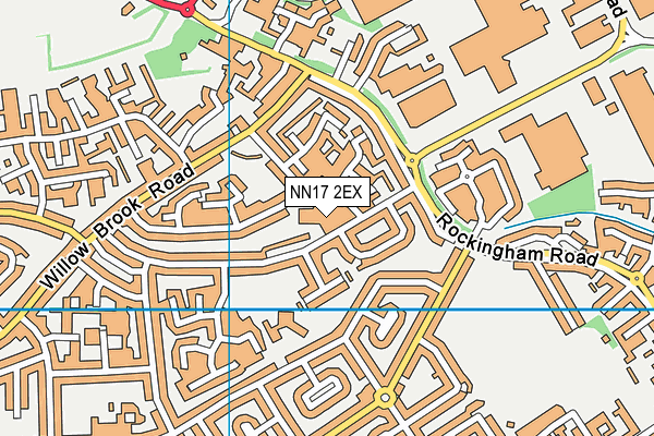 NN17 2EX map - OS VectorMap District (Ordnance Survey)