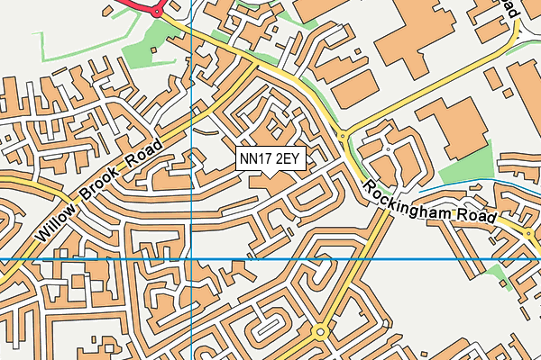 NN17 2EY map - OS VectorMap District (Ordnance Survey)