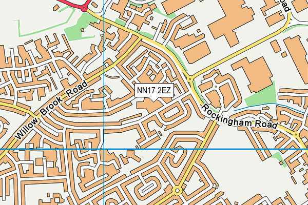 NN17 2EZ map - OS VectorMap District (Ordnance Survey)