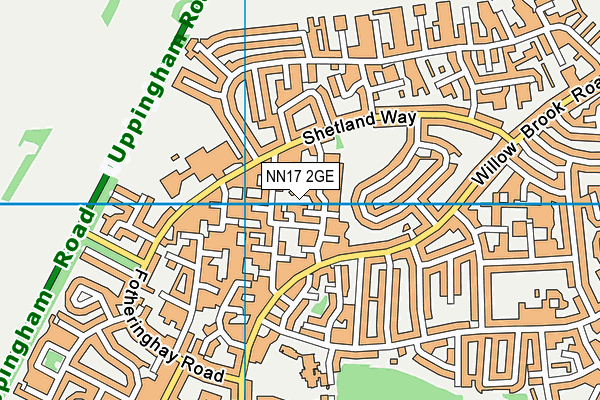 NN17 2GE map - OS VectorMap District (Ordnance Survey)