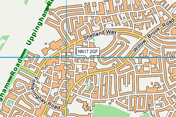NN17 2GF map - OS VectorMap District (Ordnance Survey)