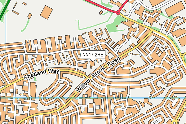 NN17 2HE map - OS VectorMap District (Ordnance Survey)