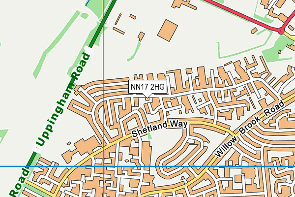 NN17 2HG map - OS VectorMap District (Ordnance Survey)