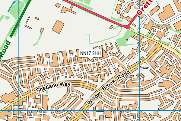 NN17 2HH map - OS VectorMap District (Ordnance Survey)