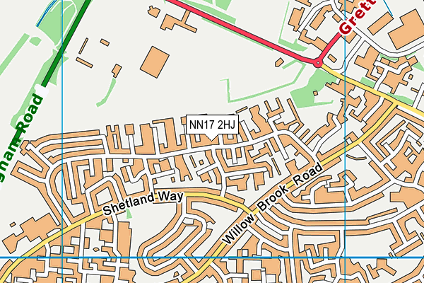 NN17 2HJ map - OS VectorMap District (Ordnance Survey)