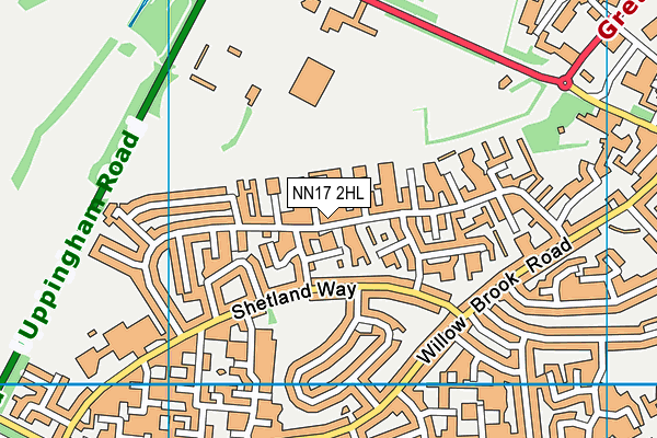 NN17 2HL map - OS VectorMap District (Ordnance Survey)