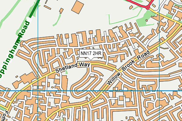 NN17 2HR map - OS VectorMap District (Ordnance Survey)