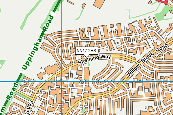 NN17 2HS map - OS VectorMap District (Ordnance Survey)