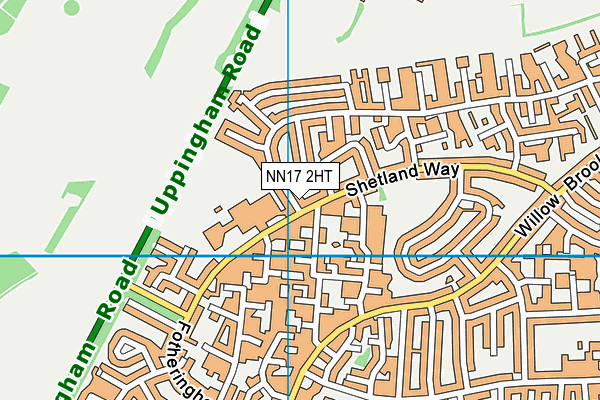 NN17 2HT map - OS VectorMap District (Ordnance Survey)
