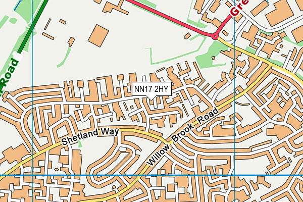 NN17 2HY map - OS VectorMap District (Ordnance Survey)