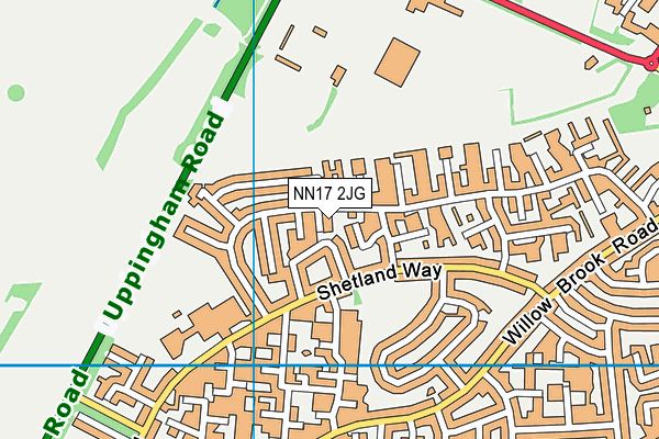 NN17 2JG map - OS VectorMap District (Ordnance Survey)