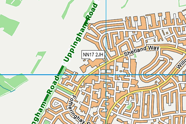 NN17 2JH map - OS VectorMap District (Ordnance Survey)