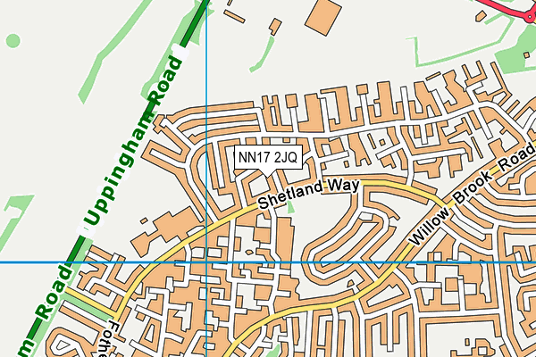 NN17 2JQ map - OS VectorMap District (Ordnance Survey)
