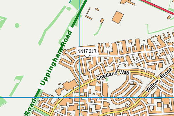 NN17 2JR map - OS VectorMap District (Ordnance Survey)