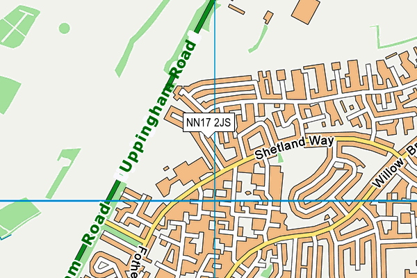 NN17 2JS map - OS VectorMap District (Ordnance Survey)