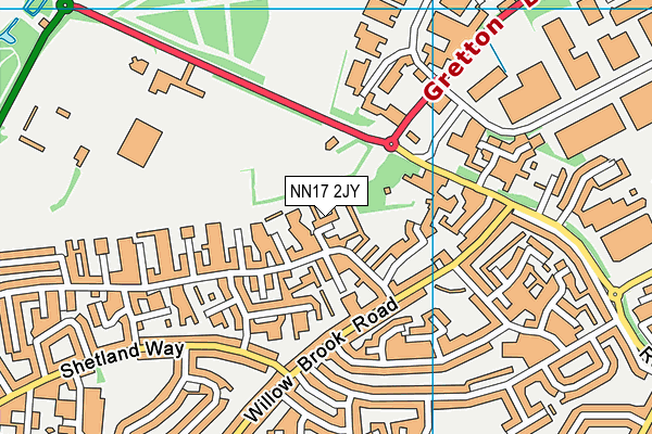 NN17 2JY map - OS VectorMap District (Ordnance Survey)