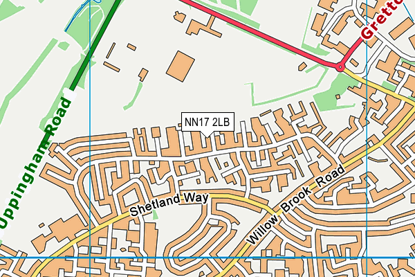 NN17 2LB map - OS VectorMap District (Ordnance Survey)