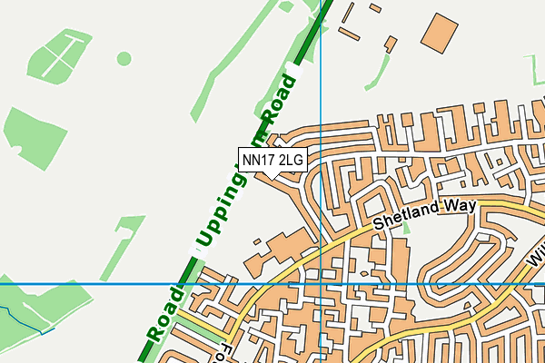 NN17 2LG map - OS VectorMap District (Ordnance Survey)