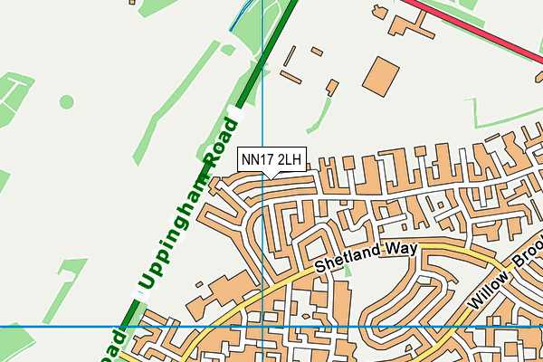 NN17 2LH map - OS VectorMap District (Ordnance Survey)