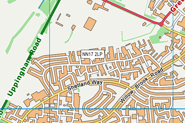NN17 2LP map - OS VectorMap District (Ordnance Survey)
