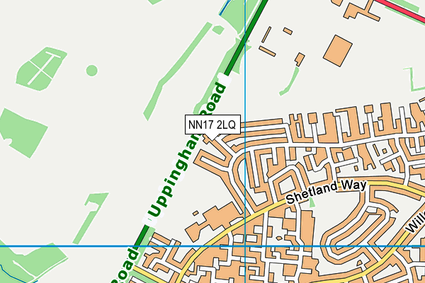 NN17 2LQ map - OS VectorMap District (Ordnance Survey)