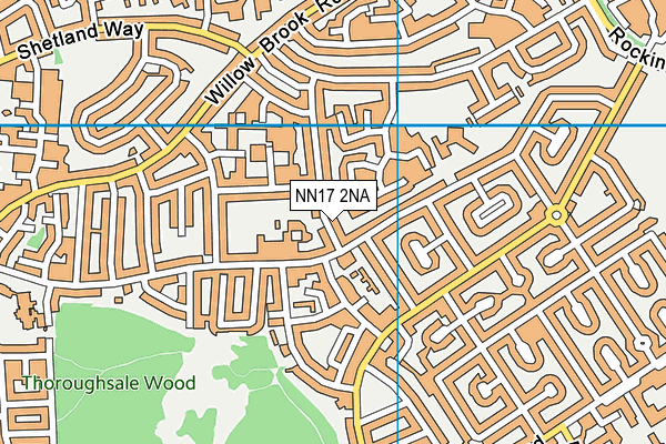 NN17 2NA map - OS VectorMap District (Ordnance Survey)
