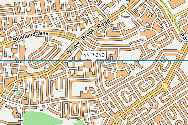 NN17 2ND map - OS VectorMap District (Ordnance Survey)
