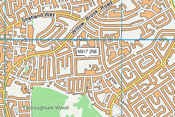 NN17 2NE map - OS VectorMap District (Ordnance Survey)